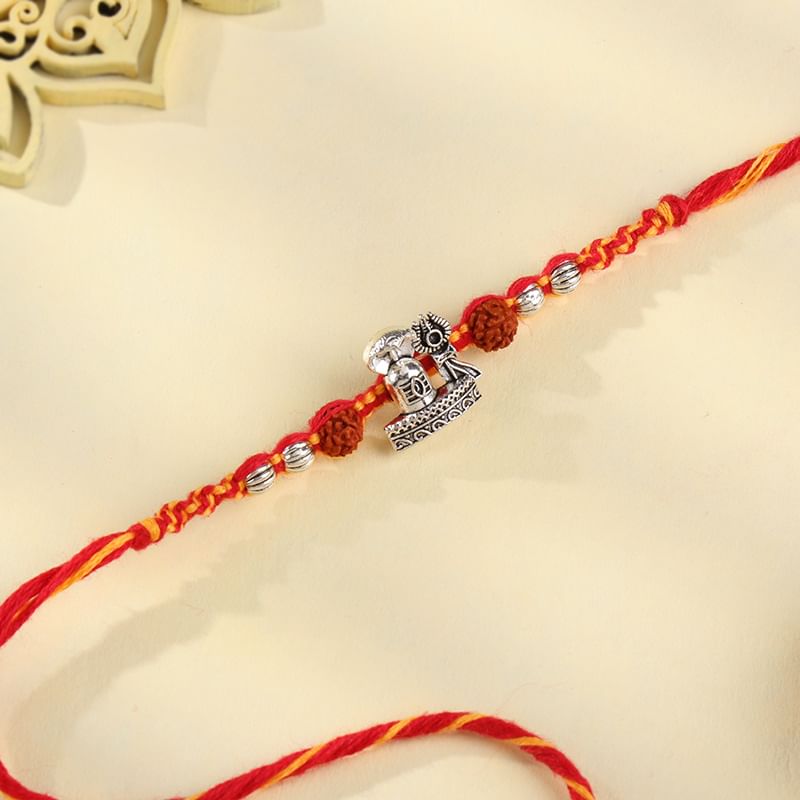 Trishul Shivling Rudraksha Rakhi