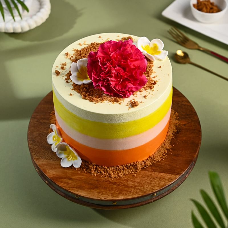 Tropical Beach Blossom Cake