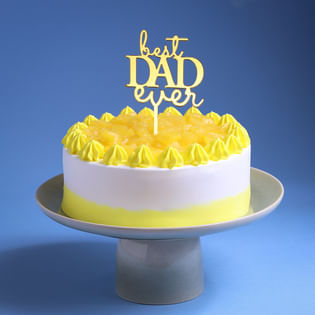 Love You Dad Pineapple Cake for Fathers Day