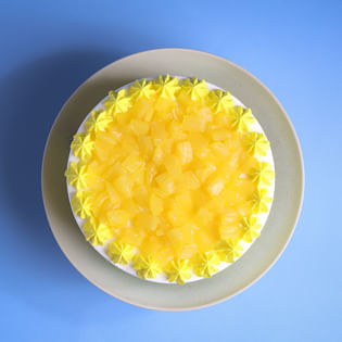 Love You Dad Pineapple Cake - Top View