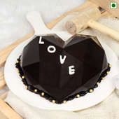 Diamond Heart Pinata Eggless Chocolate Truffle Cake