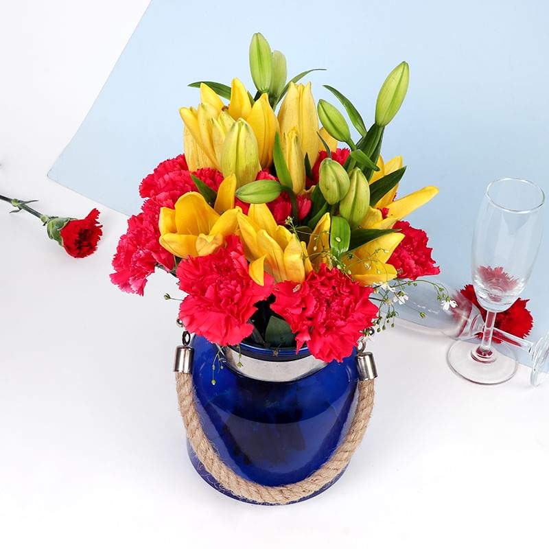 Tulip Carnation V Day Combo