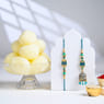 Turquoise Bhai Bhabhi Rakhi With Rasgulla