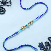 Turquoise Evil Eye Charm Rakhi