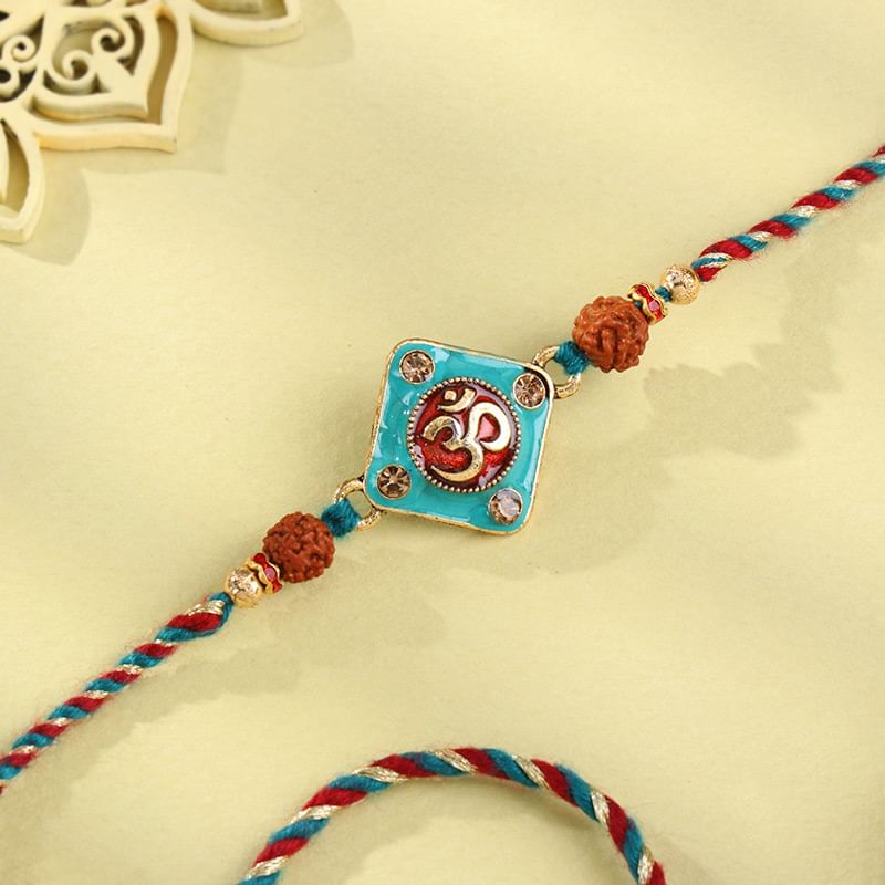 Turquoise Om Rakhi