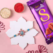 Turtle Charm Rakhi With Chocolate