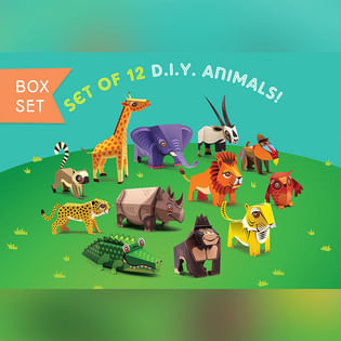 Twelve Endangered Animals DIY Craft Kit