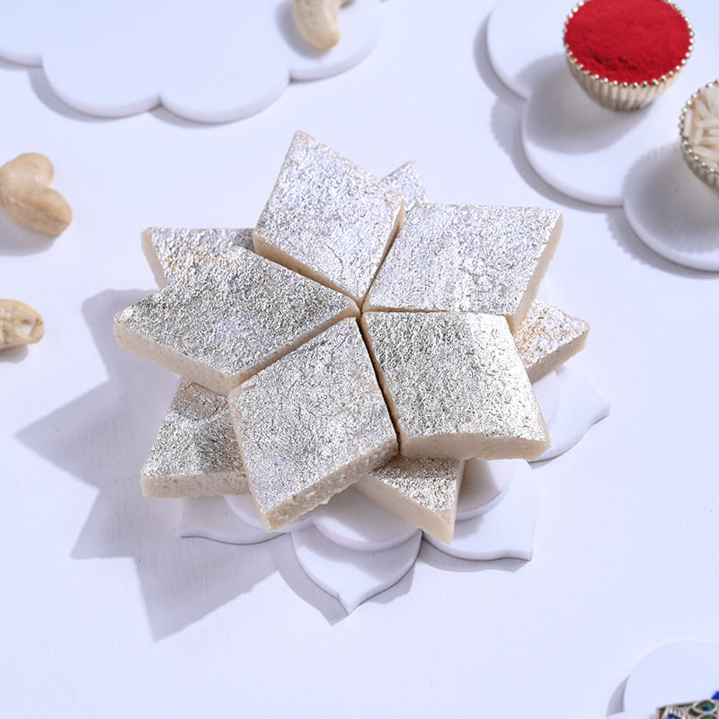 Rudraksha Rakhi Pair with Traditional Sweet