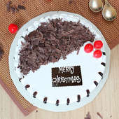 Double Choco Vanilla Christmas Cake