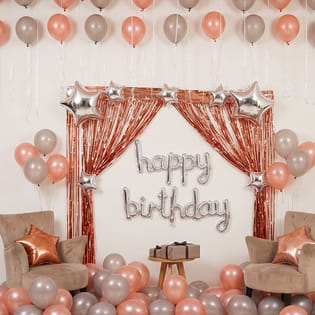 Twinkling Birthday Balloon Decor
