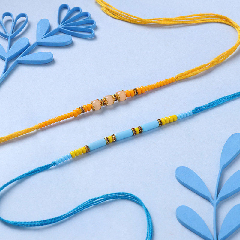 Set of 2 Beaded Rakhi