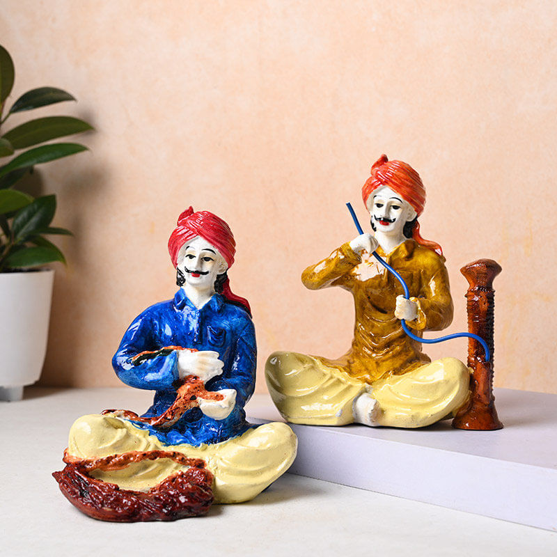 Two Desi Man Showpiece Set