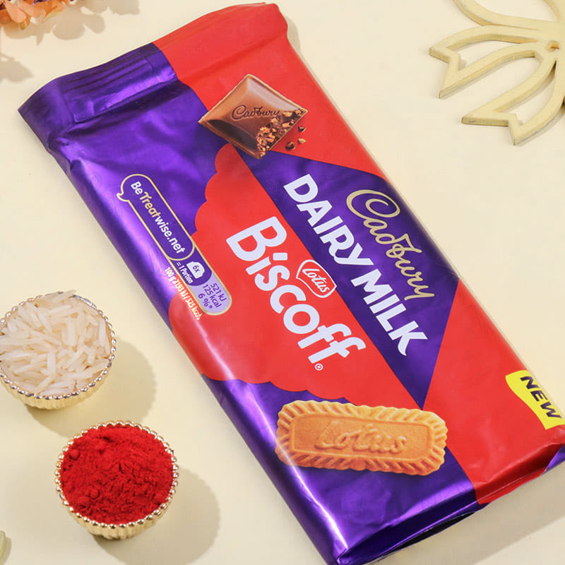 Two Designer Rakhis With Biscoff