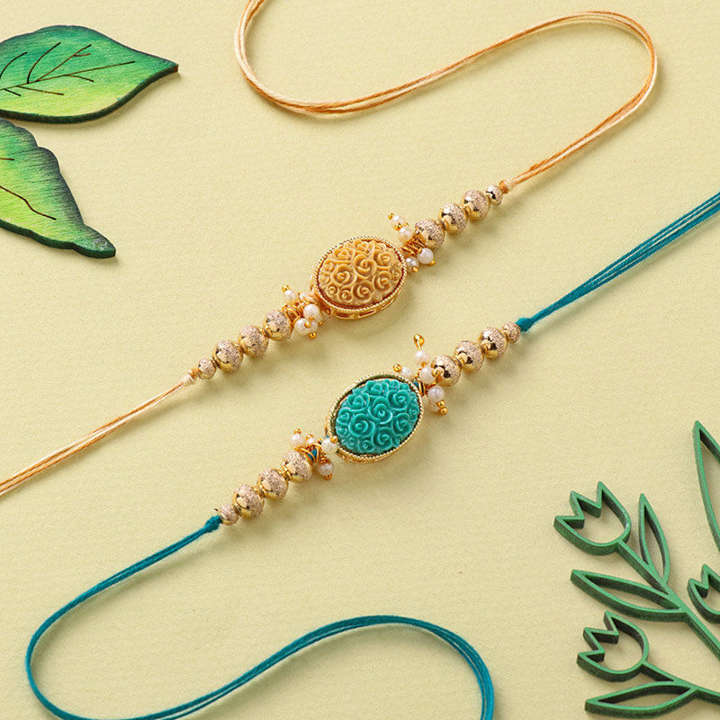 Rose Designer Rakhi Set for Brother