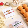 Two Divine Designer Rakhi With Ladoo N Cashews