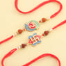 Divine Om and Swastik Rakhi Set of 2