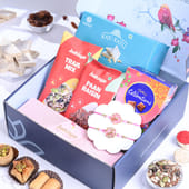Buy Two Floral Rakhi N Festive Indulgence Hamper for Brother