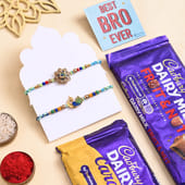 Mayura Grace Rakhi Duo With Chocolate Bars