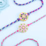 Set of 2 Pastel Blush Meenakari Rakhi