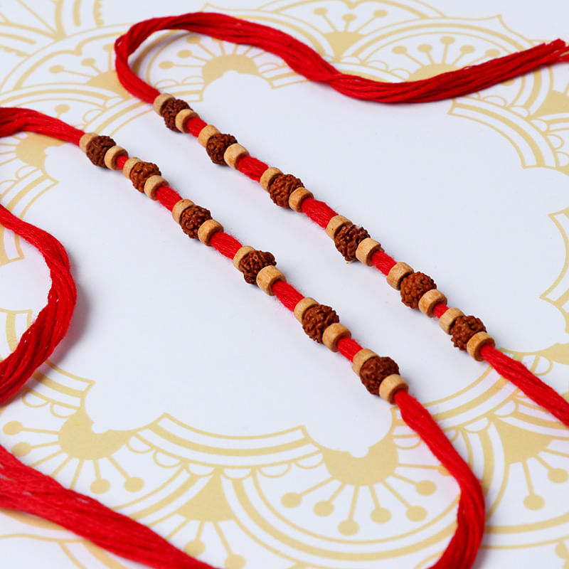 Two Rudraksha Beads Rakhis-Australia