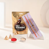 Two Sandalwood Beads Rakhis N Hersheys Kisses