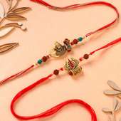 Two Lord Shiva N Trishul Damru Rakhis