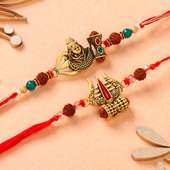 Two Shiva N Damru Rakhis