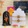Two Shree Ram Rakhis N Ram Lalla Idol Combo