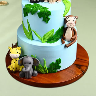 Two Tier Jungle Cake