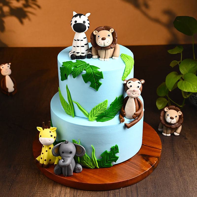 Two Tier Jungle Cakes