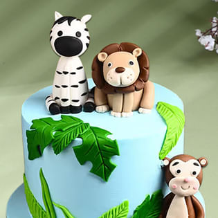 Two Tier Jungle Cakes