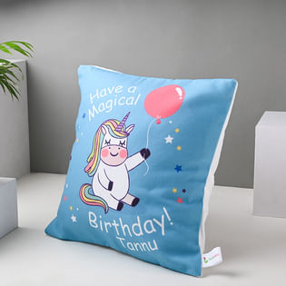 Unicorn Birthday Cushion