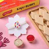 Unicorn Charm Rakhi And Kaju Katli