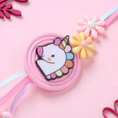 Unicorn Flower Kids Rakhi