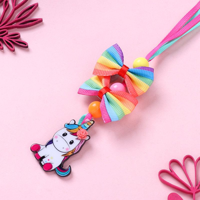 Unicorn Magic Rakhi With Hairpins