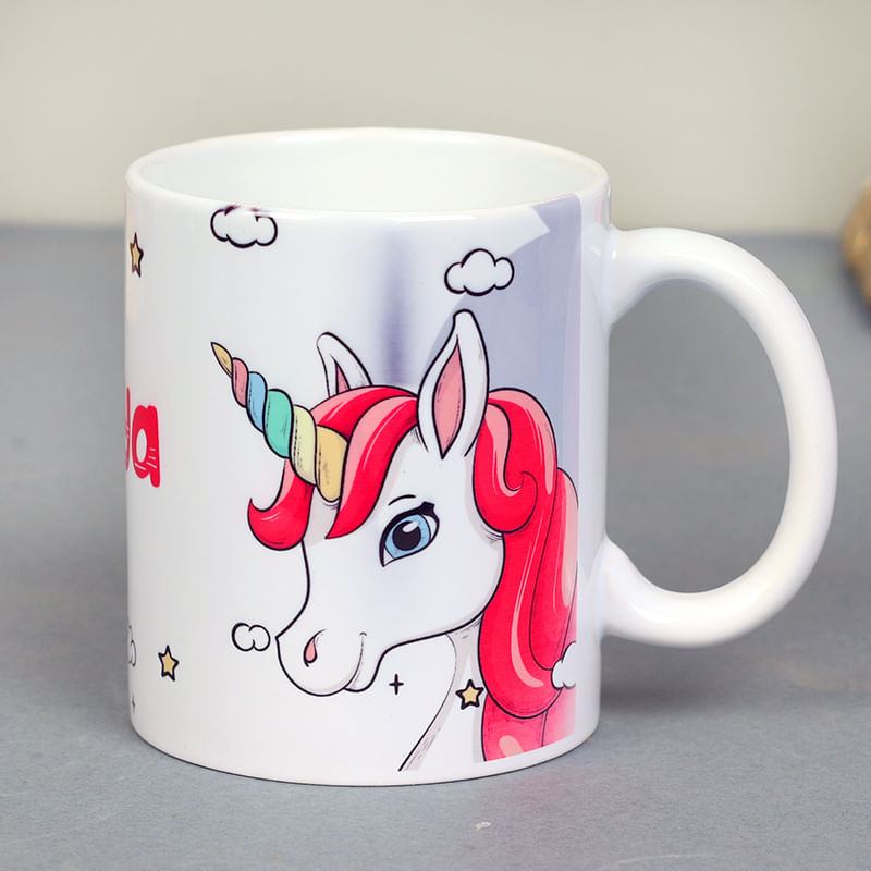 Personalised Unicorn Printed Mug