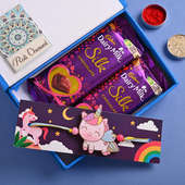Unicorn Rakhi With Chocolates- Kids Rakhi delivery in UK