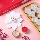 Unicorn Kids Rakhi With Haldiram Kaju Katli