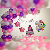 Unicorn Theme Birthday Balloon Decor