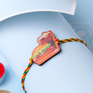Foodie Designer Rakhi Online for Brother in India - Full view