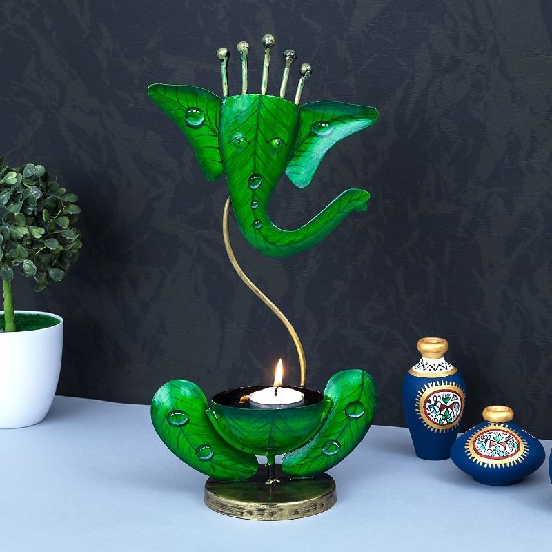 Unique Ganesha Tea Light Candle Holder