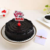 Unique Om Rakhi N Chocolate Cake Combo