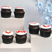 V-day Love Filled Cupcakes