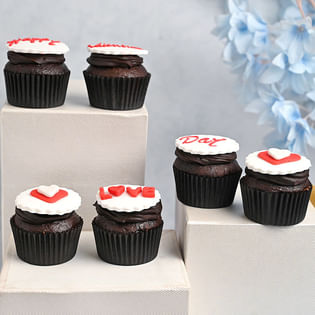 V-day Love Filled Cupcakes