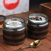 Valentine Chocolate Photo Jar Cake Duo