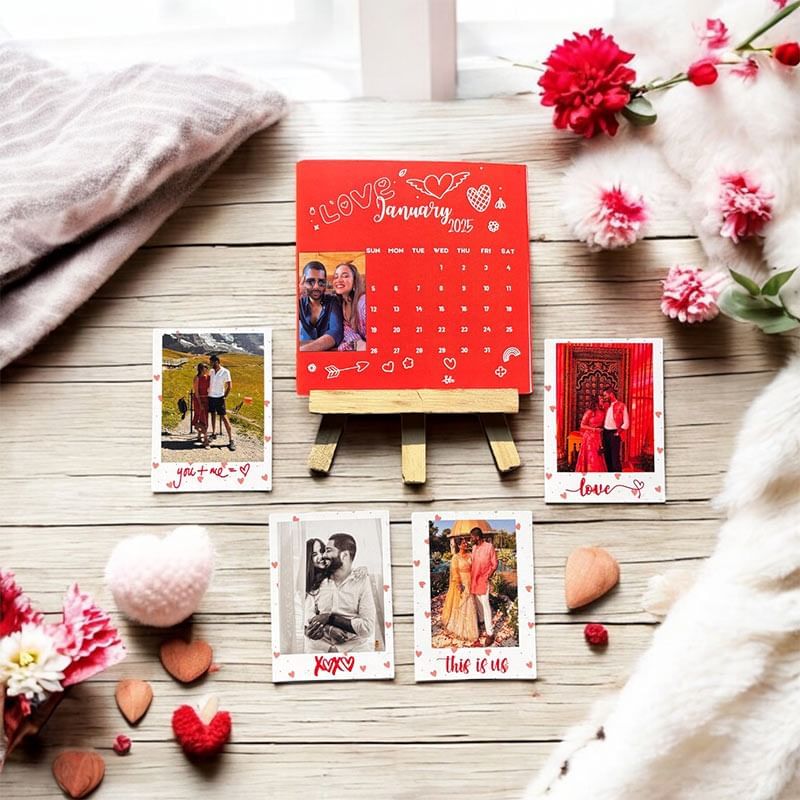 Valentine Custom Calendar N Magnetic Poloroids