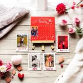 Valentine Custom Calendar N Magnetic Poloroids