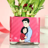 Valentines Day Bamboo Plant 
