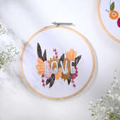 Valentine Love Embroidery Hoop