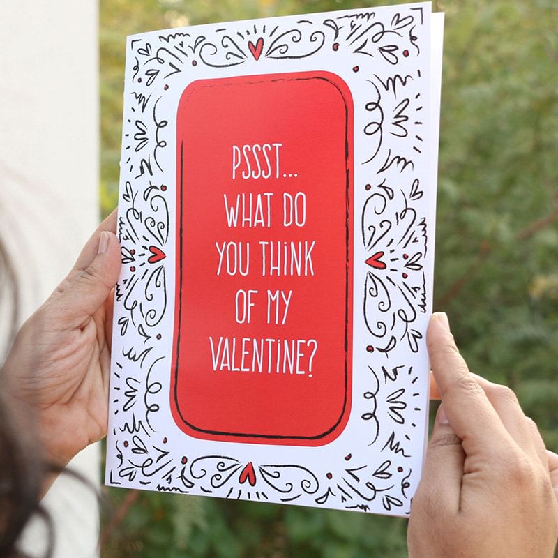 Valentine Mirror Card